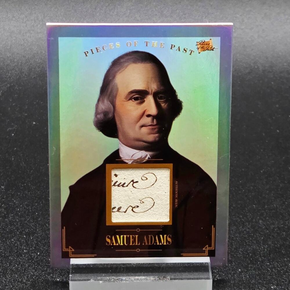 Authentic Samuel Adams Founding Father Handwriting Relic Piece of History